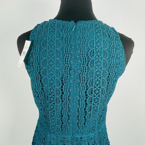 NWT LOFT Lace Crochet Sheath Dress Size 2 - Picture 8 of 11